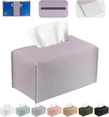 Tissue Box Cover PU Leather Tissue Holder Rectangle Facial Tissue Case Tissue by DecorateYourHome