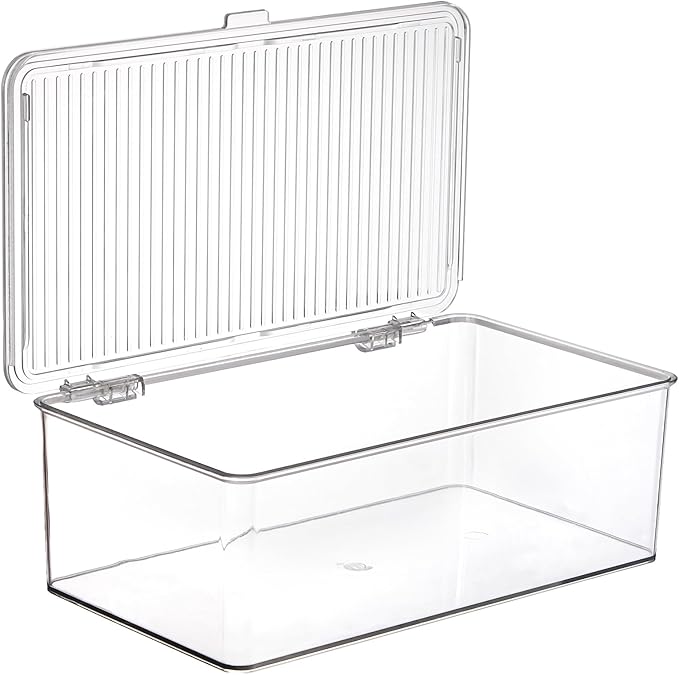 ZENFUN Set of 3 Small Stackable Storage Bins - Image 3
