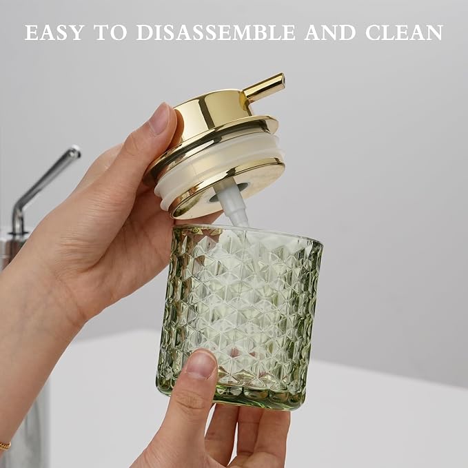 Hand Soap Dispenser Glass, Refillable Liquid Dispenser - Image 5