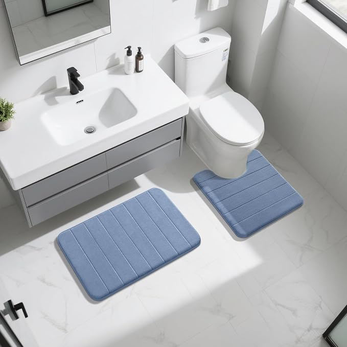 Yimobra Memory Foam Bath Mat Set 2 Piece - Image 7