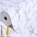 Shelf Liners for Kitchen Cabinets 12in x 20FT, Non Adhesive Drawer Liner Marble by Adwann