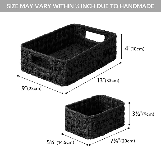 GRANNY SAYS Wicker Baskets for Organizing, Wicker Storage Basket for Shelf - Image 2