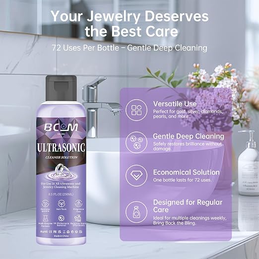 Ultrasonic Jewelry Cleaning Solution, Eyeglass and Rings, Effective Solution - Image 4