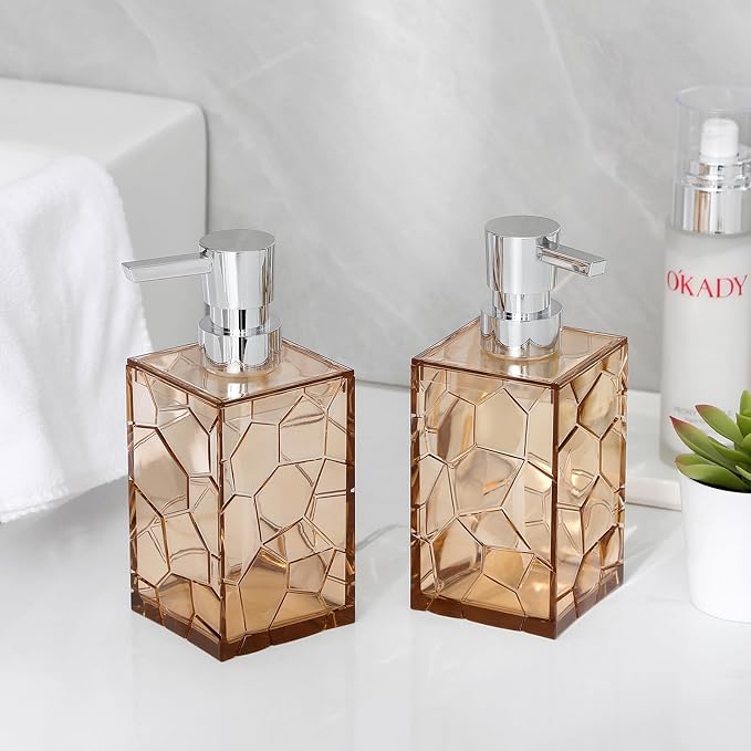 Hand Soap Dispenser, Light Brown 2 Pack - Image 2