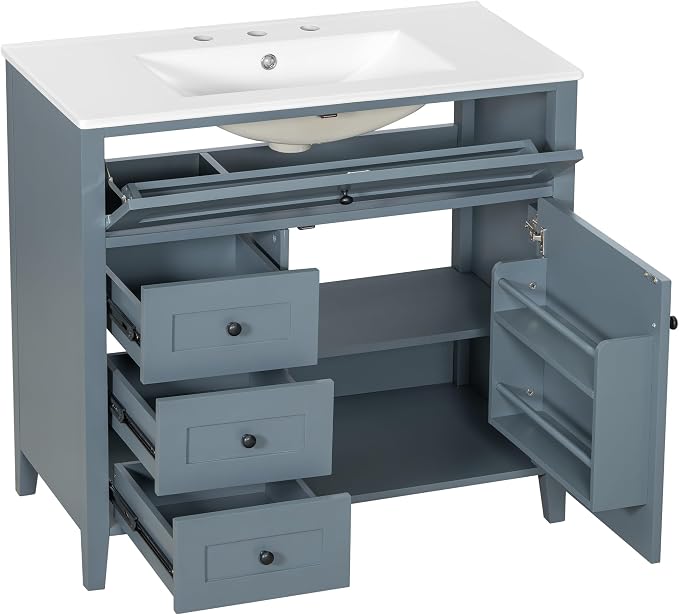 Harper & Bright Designs 36" Bathroom Vanity - Image 9
