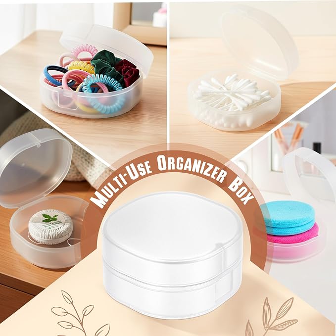 8 Pcs Portable Plastic Travel Cotton Pad Holder - Image 5