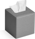 Tissue Box Cover Square PU Leather Facial Tissue Box Holder by GOLRANLYE