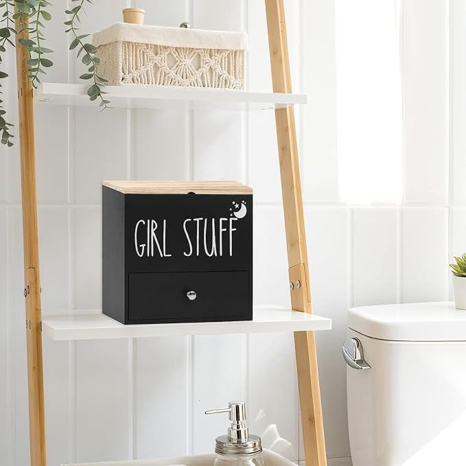 Tampon Holder for Bathroom, Feminine Product Organizer Pad Case - Image 3