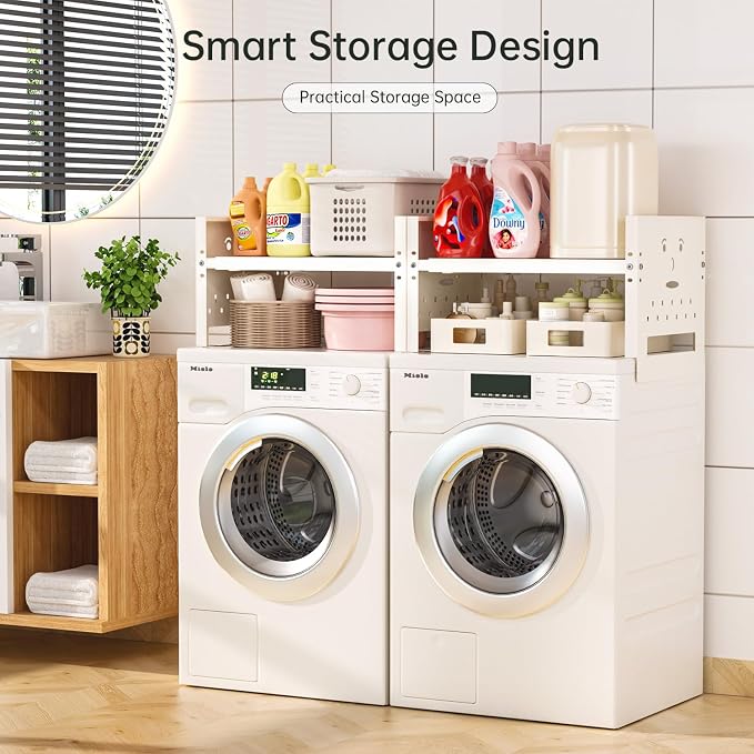 Adjustable Top Storage Shelf for Refrigerator or Washer, Dryer Countertop - Image 8