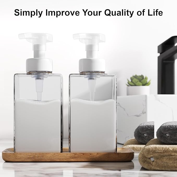 Foaming Soap Dispenser for Bathroom & Kitchen 15 Oz, Refillable Foam Hand Soap - Image 6
