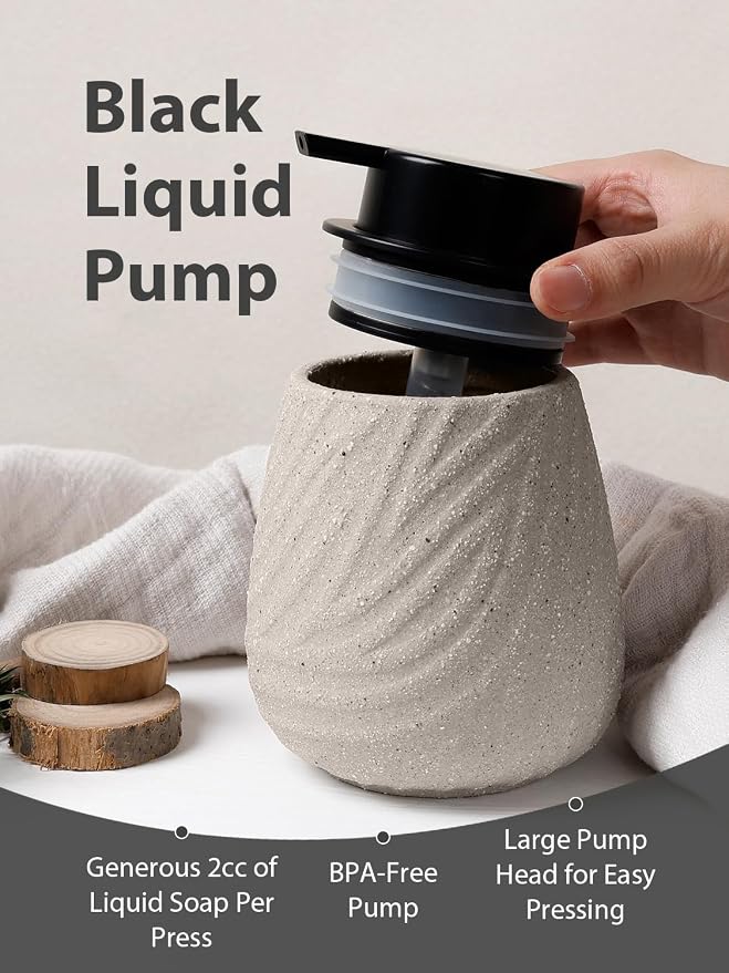14 oz Ceramic Hand Soap Dispenser - Image 3