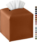 Tissue Box Cover, Jeethemy Square PU Leather Tissue Box Holder, Modern Tissue by Jeethemy