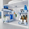VERIFOST Under Sink Organizer, 2 Tier Under Sink Organizer, Adjustable Height by VERIFOST
