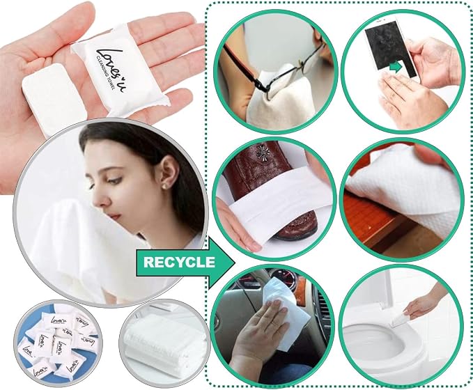 Compressed Washcloths Towels, Premium Disposable Wash Cloths - Image 8