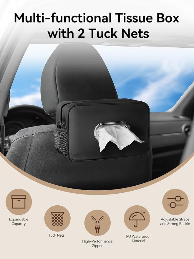 Multi-Functional Car Tissue Holder - Image 4