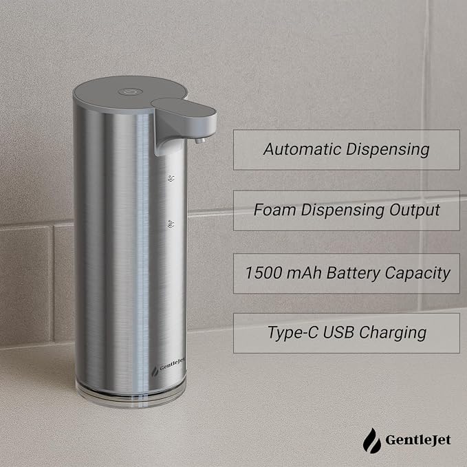EasyFoam Automatic Foaming Soap Dispenser – Touchless Sensor, USB-C Rechargeable - Image 5