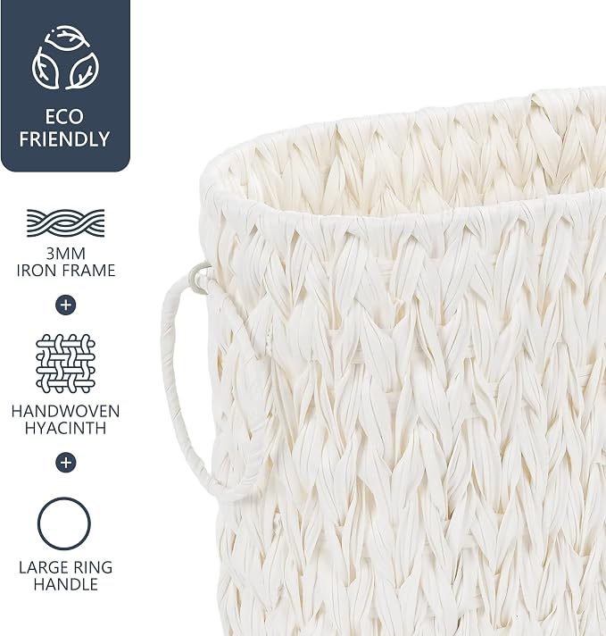 Toilet Paper Basket, Boho Decorative Toilet Paper Storage, Large Wicker Basket - Image 6