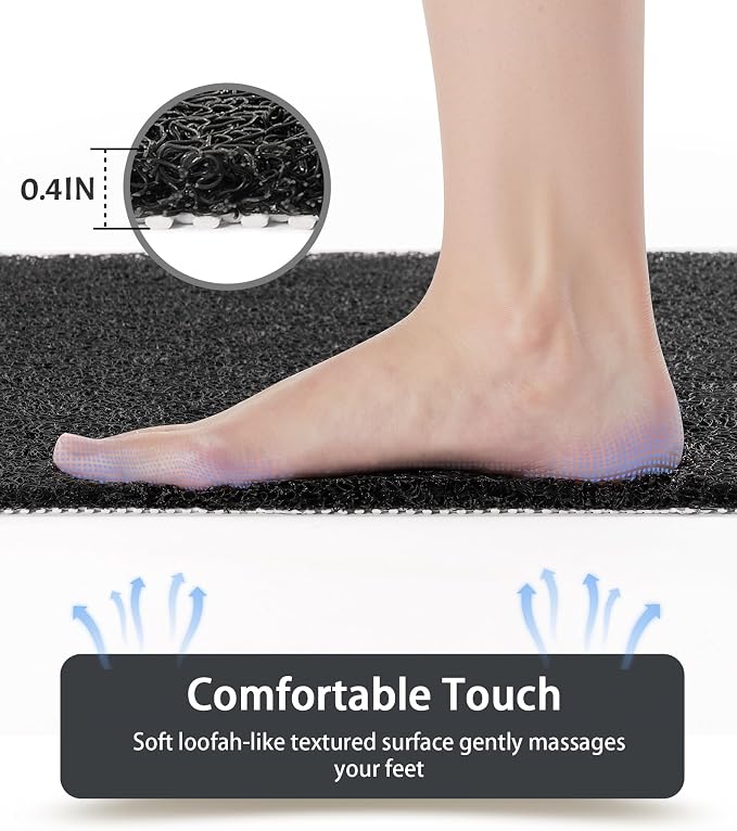 Non Slip Shower Mats for Inside Shower, 16x24 Inch, Anti-Slip Bathtub Mats for - Image 4