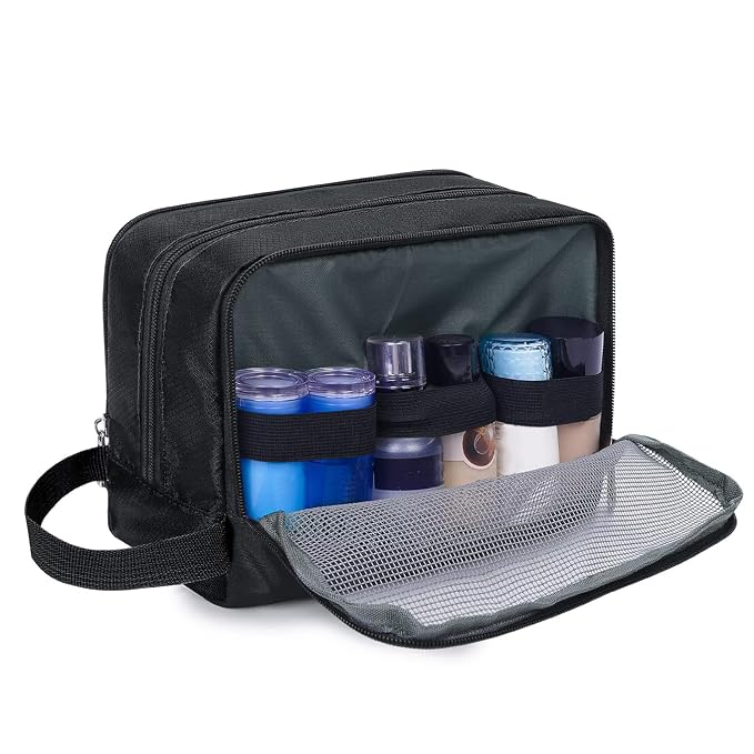 Toiletry Bag for Men Hanging Dopp Kit Water Resistant Shaving Bag Small - Image 6