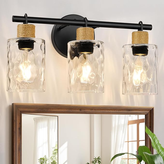 Bathroom Light Fixtures, 3-Light Coastal Vanity Lights by Bathroomlightfixtures