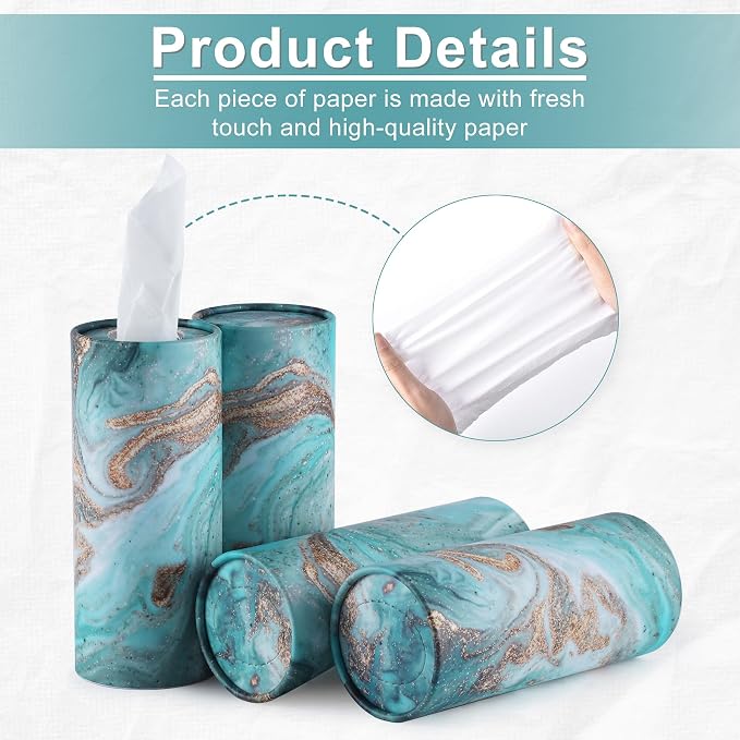 SINGARO Car Tissue Holder, 4 Pack Car Cup Holder Facial Tissues - Image 3