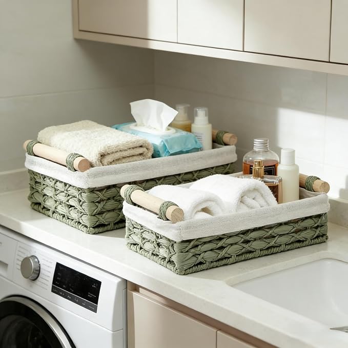 Baskets for Organizing, Paper Rope Basket Organizer - Image 5