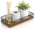 Toilet Paper Basket, 13 Inch Bathroom Basket Toilet Tank Tray Organizer Storage by JNFUZ