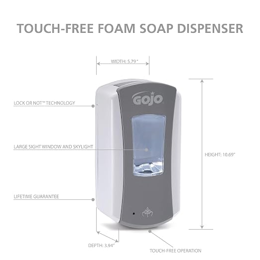 GOJO LTX-12 Touch-Free Foam Soap Dispenser, - Image 6