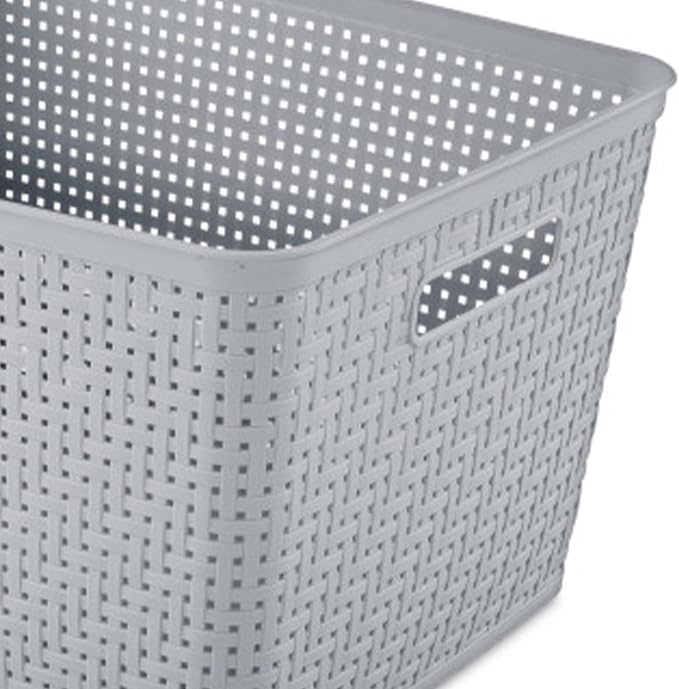 Sterilite 24 Pack Plastic Storage Bin Organization Containers, Tall Baskets - Image 8