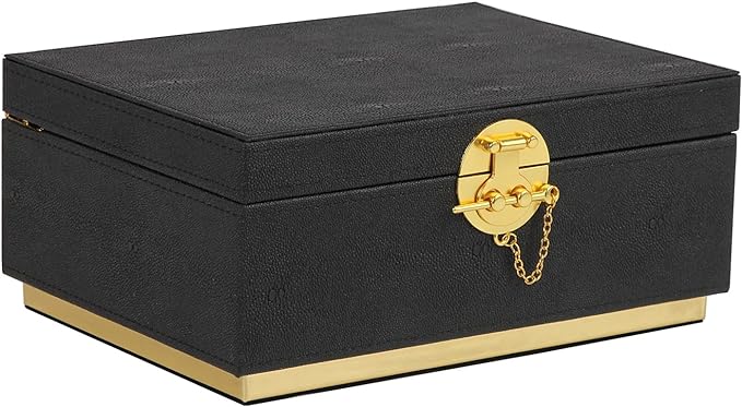 HofferRuffer Elegant Faux Leather Decorative Box, Storage Jewelry Box Organizer by HofferRuffer