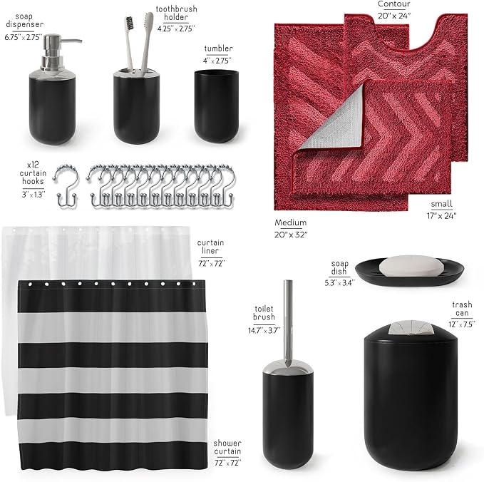 Clara Clark Bathroom Accessories Set - Image 2