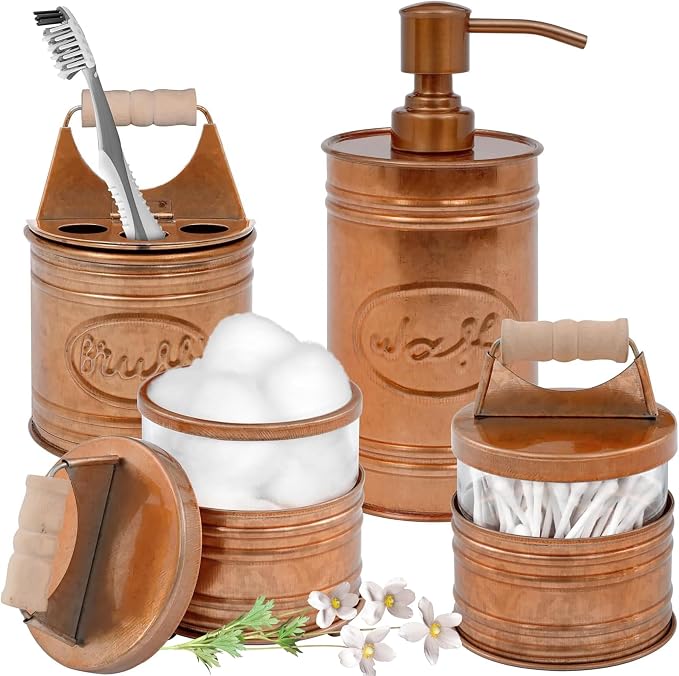 Autumn Alley Rustic Bathroom Accessories Set 4 by AutumnAlley