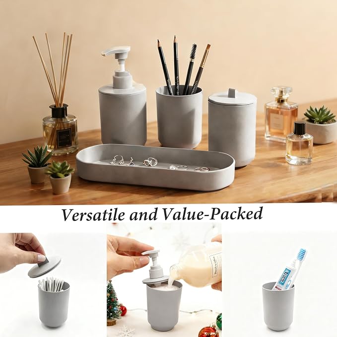LGURT-4-piece Bathroom Accessories Set, - Image 3