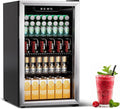 Compact Beverage Refrigerator, 110 Can/3.1 Cubic Feet Fridge by Erivess
