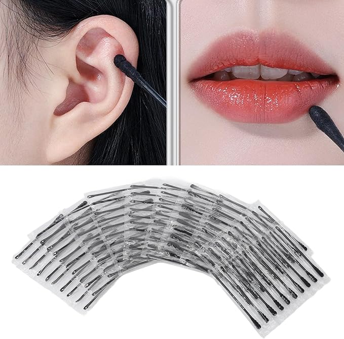 100Pcs Pimple Extractor, Disposable Double Tipped Cotton Swabs Stick Comedone - Image 7