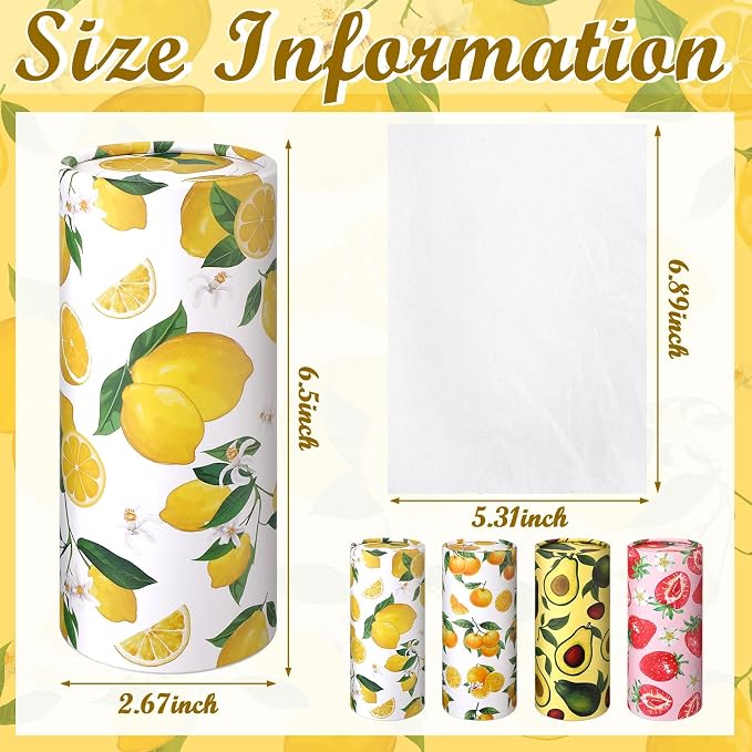 Zonon 8 Pcs Car Tissues Holder Round Box - Image 4
