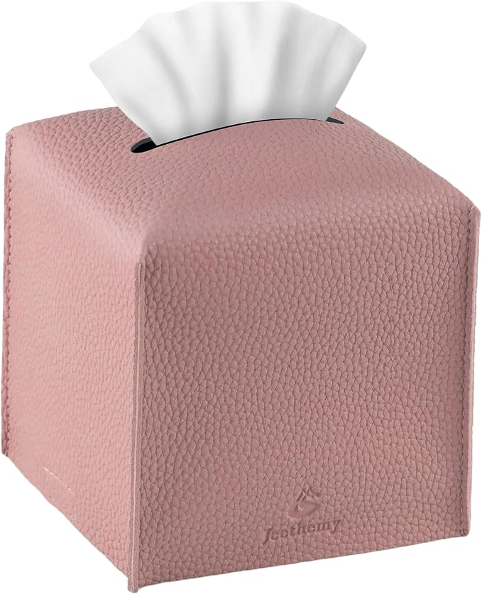 Tissue Box Cover, Jeethemy Square PU Leather Tissue Box Holder, Modern Tissue by Jeethemy