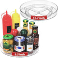 2 Pack Lazy Susan Organizer, 9.5 Inch, 10.7 Inch Lazy Susan Turntable by Optish