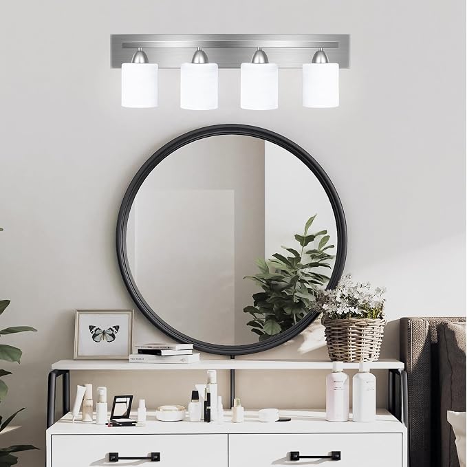 Bathroom Vanity Light Fixture, 4-Light Modern Bathroom Lights - Image 7