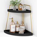 Forbena Black and Gold Corner Bathroom Counter Organizer, Modern Kitchen by Forbena