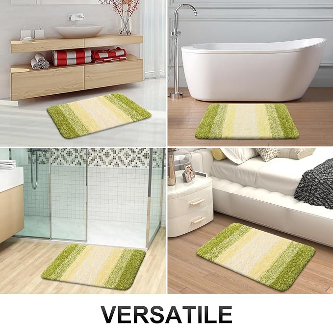 OLANLY Bathroom Rug Set 2 Piece, Soft Absorbent Microfiber Bath Mats and - Image 9