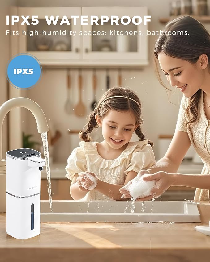 Automatic Liquid Soap Dispenser Touchless, USB Rechargeable, 9-Level Adjustable - Image 5