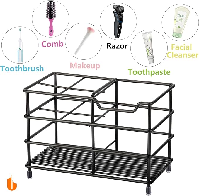 Urbanstrive 304 Stainless Steel Bathroom Toothbrush Holder Toothpaste Holder - Image 4