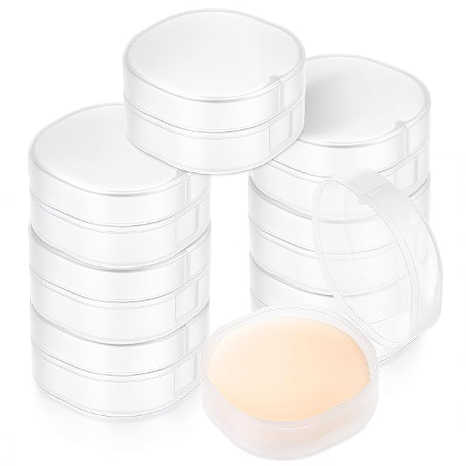 8 Pcs Portable Plastic Travel Cotton Pad Holder by Unknown