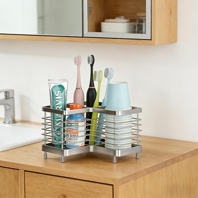 MYITYARD Toothbrush Holders for Bathrooms, Stainless Steel Electric Toothbrush - Image 8