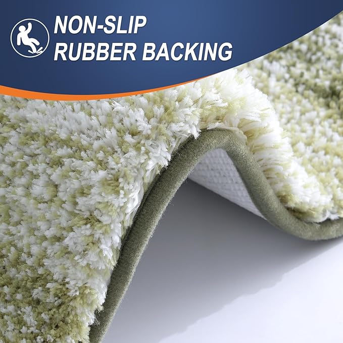 OLANLY Bathroom Rug Set 2 Piece, Soft Absorbent Microfiber Bath Mats and - Image 5