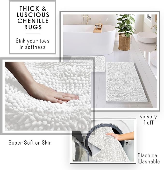 Clara Clark White Bathroom Set - Image 5