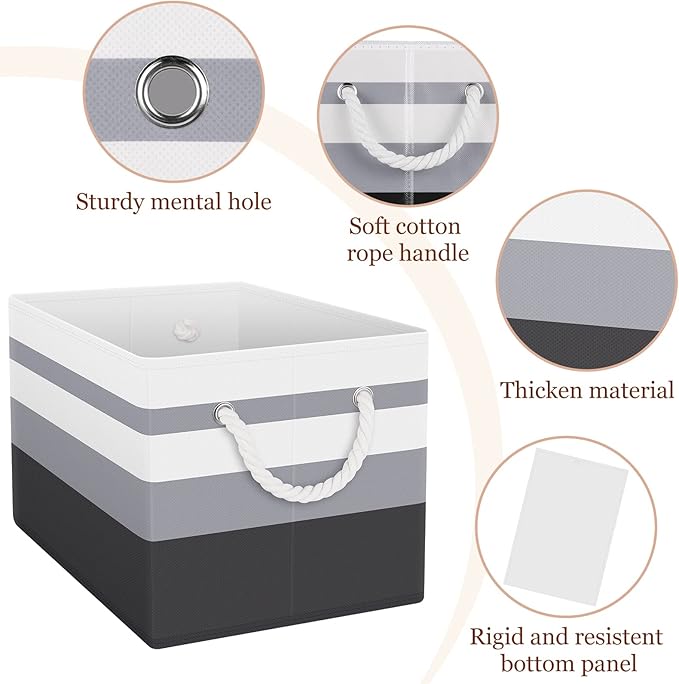 Fab totes Storage Bins, Foldable Storage Baskets - Image 3