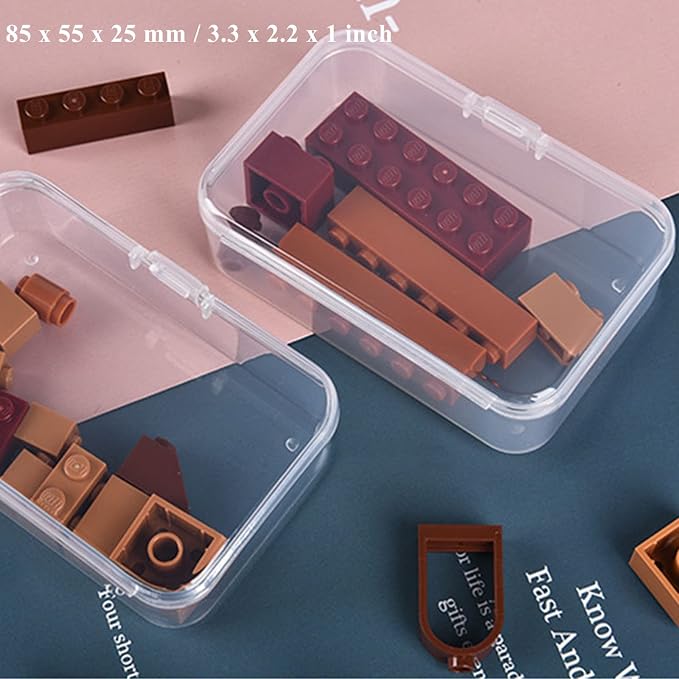 28 Pack Rectangular Clear Plastic Storage Containers Box - Image 7