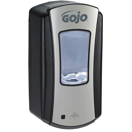 GOJO LTX-12 Touch-Free Foam Hand Soap Dispenser, Chrome/Black, - Image 5